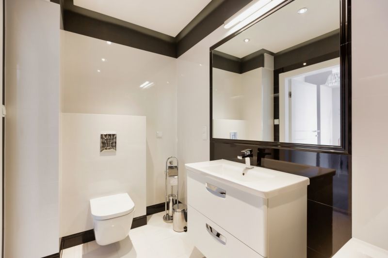 Contemporary Bathroom with Floating Vanities